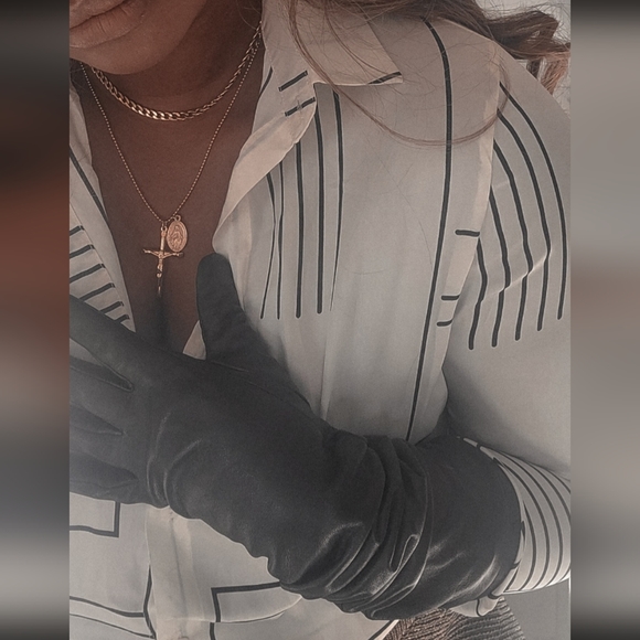 Ellie Gold Cross & Pendant Necklace - Picture 8 of 8